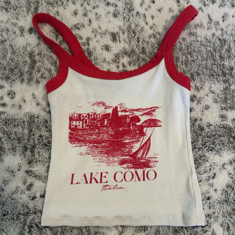 Arizona Jean Company Red and White Camisole